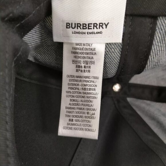 002220BE (X3) Burberry Cap Blue Cotton - Picture 7 of 10